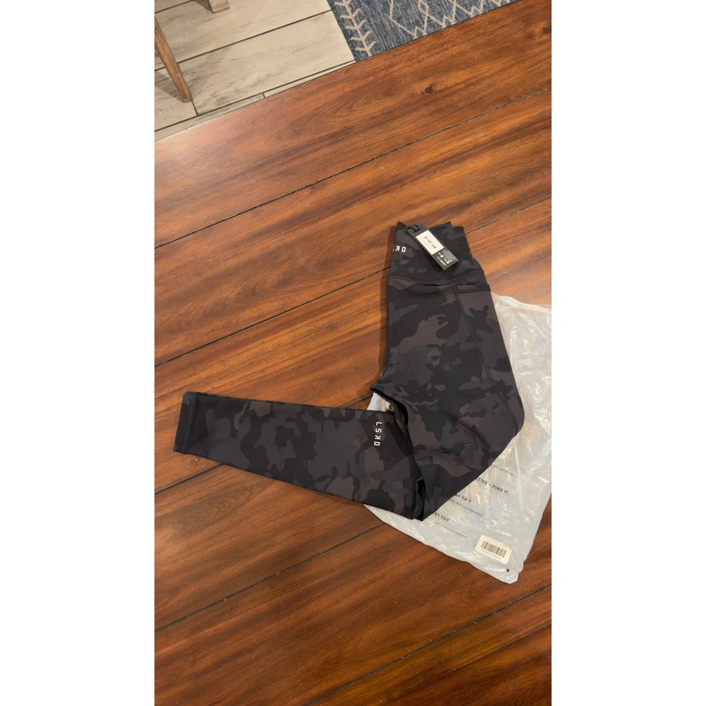 LSKD Fusion Full Length Tight Black Camo High Waisted Leggings WTGH0008P 2XS NWT - Picture 11 of 16